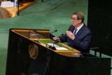 Discurso del Ministro Bruno Rodríguez Parrilla en Debate de la AGNU, "Necesidad de poner fin al Bloqueo económico, comercial y financiero impuesto por los EEUU contra Cuba".