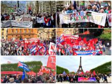 Europeos se movilizan para exigir el fin del bloqueo contra Cuba.