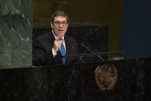 Canciller Bruno Rodríguez en ONU--Cortesía de Naciones Unidas. 