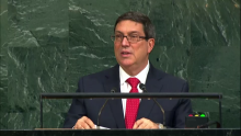 Note on statement by the Minister of Foreign Affairs of the Republic of Cuba, Bruno Rodríguez Parrilla at the 72nd Session of the UN General Assembly. New York, September 22, 2017.