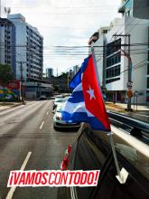 caravana maratón bloqueo