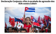 ¡Fin a la escalada de agresión de los EE.UU. contra Cuba! ¡Fin a la escalada de agresión de los EE.UU. contra Cuba!