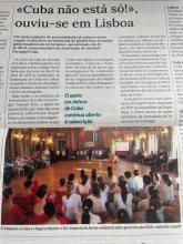 Prensa portuguesa refleja petición de la sociedad portuguesa de que se excluya a Cuba de la ilegítima "lista de países patrocinadores del terrorismo"