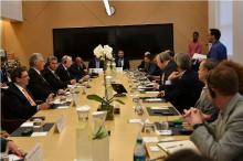 Visita de Diaz-Canel a la sede de Google en Nueva York.