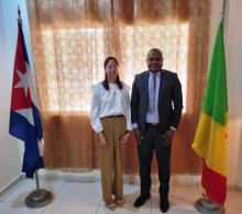 Cordial encuentro con Presidente del Grupo de Amistad Congo-Cuba del Senado congolés