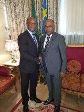 Canciller de la República Democrática del Congo recibe al embajador cubano