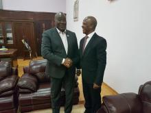 Presidente de la Asamblea Nacional centroafricano recibe al embajador cubano