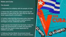 Presentan declaración de solidaridad con Cuba en el Parlamento de Gales