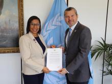 Cuban Ambassador presents credentials to the Secretary General of the IMO.