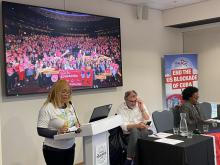 Representantes del SNTECD de Cuba participan en la Conferencia nacional del sindicato de Educación de Reino Unido.