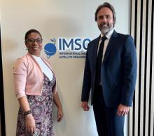 The Cuban Ambassador to the United Kingdom and Permanent Representative to the International Organisations accredited in London, Her Excellency Ismara Vargas Walter, paid a courtesy call to the headquarters of the International Mobile Satellite Organisation (IMSO) and met with its Director General, Mr. Laurent Parenté. The Ambassador was accompanied by the First Secretary for Trade and Economic Affairs, Soima Méndez Lazo.