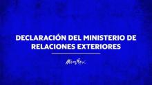 Declaracion del MINREX
