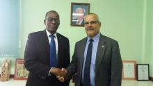 Leader of the Saint Lucia Labour Party receives the Cuban Ambassador