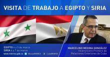 Vicecanciller primero Marcelino Medina visitará a Siria del 6-8 de marzo.