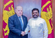 Recibe presidente de Sri Lanka a embajador cubano 