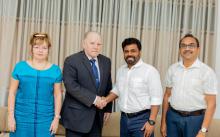 Encuentro entre el embajador de Cuba en Sri Lanka y el líder del NPP