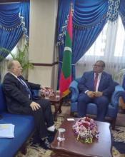 Recibe presidente del Parlamento de Maldivas a embajador de Cuba