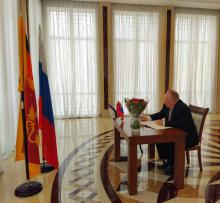 Cuban Ambassador to Sri Lanka signed the book of condolences for the terrorist attack in Russia