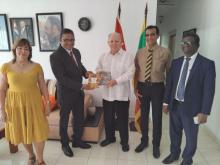 Embajador de Cuba recibe a directivos de ITV Media Network en Sri Lanka