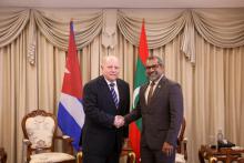  Ministro de Relaciones Exteriores de Maldivas recibe al Embajador de Cuba