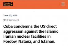 Destaca diario de Sri Lanka posición firme de Cuba en apoyo a Irán