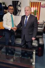 Nuevo presidente de Rupavahini Corporation (SLRC) recibe a embajador cubano