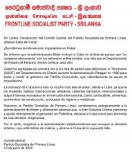 Sri Lanka. Declaración del Comité Central del Partido Socialista de Primera Línea: ¡Manos fuera de Cuba!