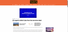 Medio digital de Sri Lanka publica en portada declaración de Cuba