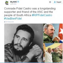 ANC tribute to Fidel 