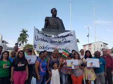 Acto de apoyo a Venezuela en Plaza Bolívar Suriname