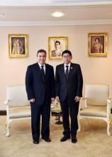 Vice Primer Ministro de Tailandia, S.E. Wissanu Krea-ngam, recibe al Embajador de Cuba en Tailandia