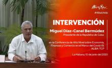 Palabras del Presidente de la República de Cuba en la conferencia virtual de alto nivel del ALBA-TCP Palabras del Presidente de la República de Cuba en la conferencia virtual de alto nivel del ALBA-TCP
