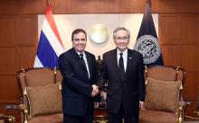 Ministro de Relaciones Exteriores de Tailandia recibe al Embajador de Cuba