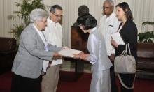 Gladys Bejerano Portela received the Credentials of the new ambassador of the Kingdom of Thailand to the Republic of Cuba