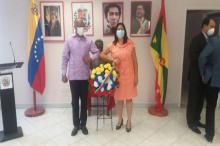 David resaltó en el homenaje los principios básicos de cooperación, integración y unidad que distingue las relaciones entre su país y estas naciones hermanas