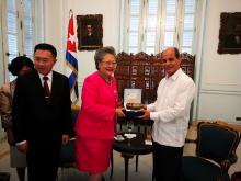 Recibe Vicecanciller cubano a Presidenta de la Comisión de Relaciones Exteriores de Asamblea Nacional Legislativa de Tailandia