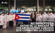 Colaboradores cubanos en Qatar para combatir Covid19