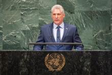 Discurso del presidente de la República de Cuba, Miguel Díaz-Canel en el Debate General del 76 período de sesiones de la Asamblea General de las Naciones Unidas