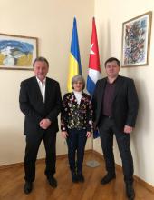 Embajadora de Cuba en Ucrania se reúne con directivos del Consejo de Empresarios de Ucrania-Cuba
