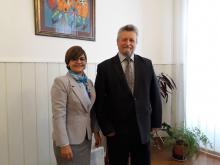 Presidente de la Academia Nacional de Ciencias Médicas de Ucrania recibe a Encargada de Negocios a.i de la República de Cuba.