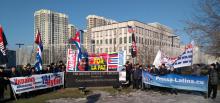 El Comité ucraniano “Stop al Bloqueo” realizó el mitin: ¡Manos Fuera de Venezuela!
