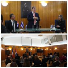 Ministro de Relaciones Exteriores de Cuba sostiene encuentro con la Misión Estatal en Francia Ministro de Relaciones Exteriores de Cuba sostiene encuentro con la Misión Estatal en Francia