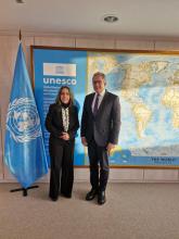 Recibe el nuevo Director General de la UNESCO, Dr. Khaled El-Enany, a la Embajadora cubana ante Organización