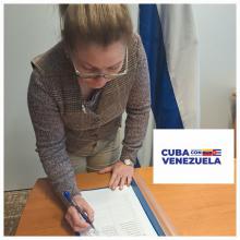 La Délégation Permanente de Cuba auprès de l'UNESCO signe une déclaration en défense de la paix au Venezuela