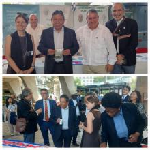 The stand of the Cuban delegation at UNESCO’s Latin America and the Caribbean Week was honored by the visit of the Vice President of Bolivia, David Choquehuanca.