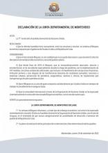 Junta Departamental de Montevideo aprobó declaración de condena al bloqueo de EE. UU. contra Cuba